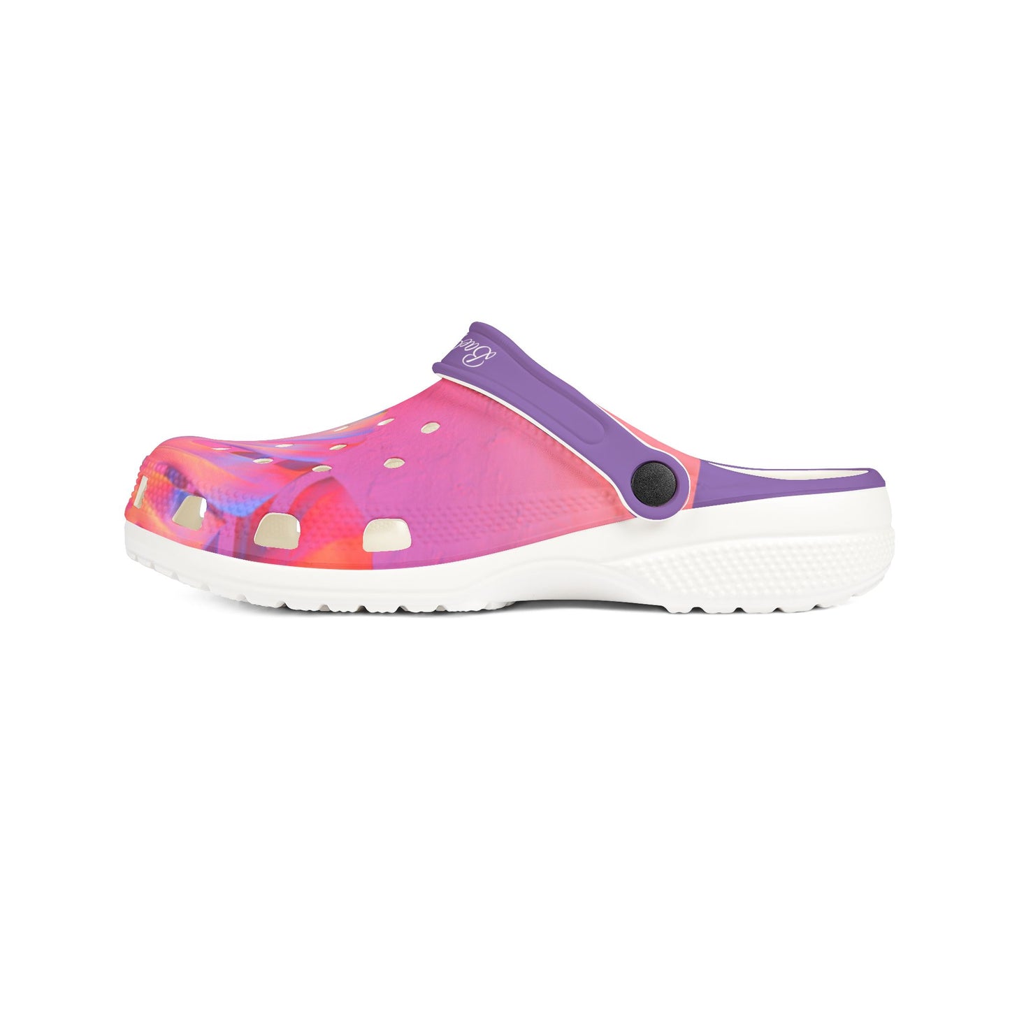 Pink Tropical Foam Clogs