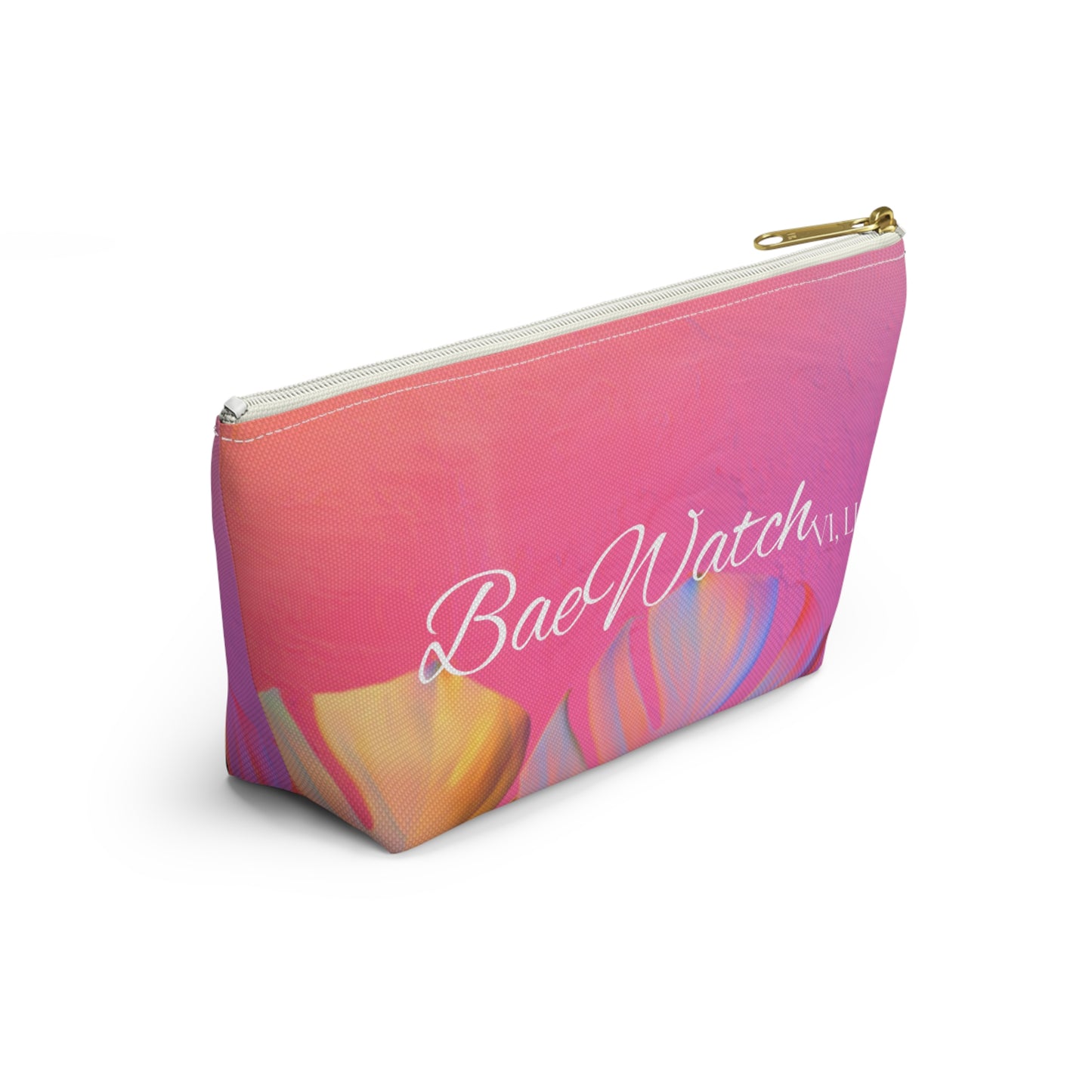 Pink Tropical Accessory Pouch
