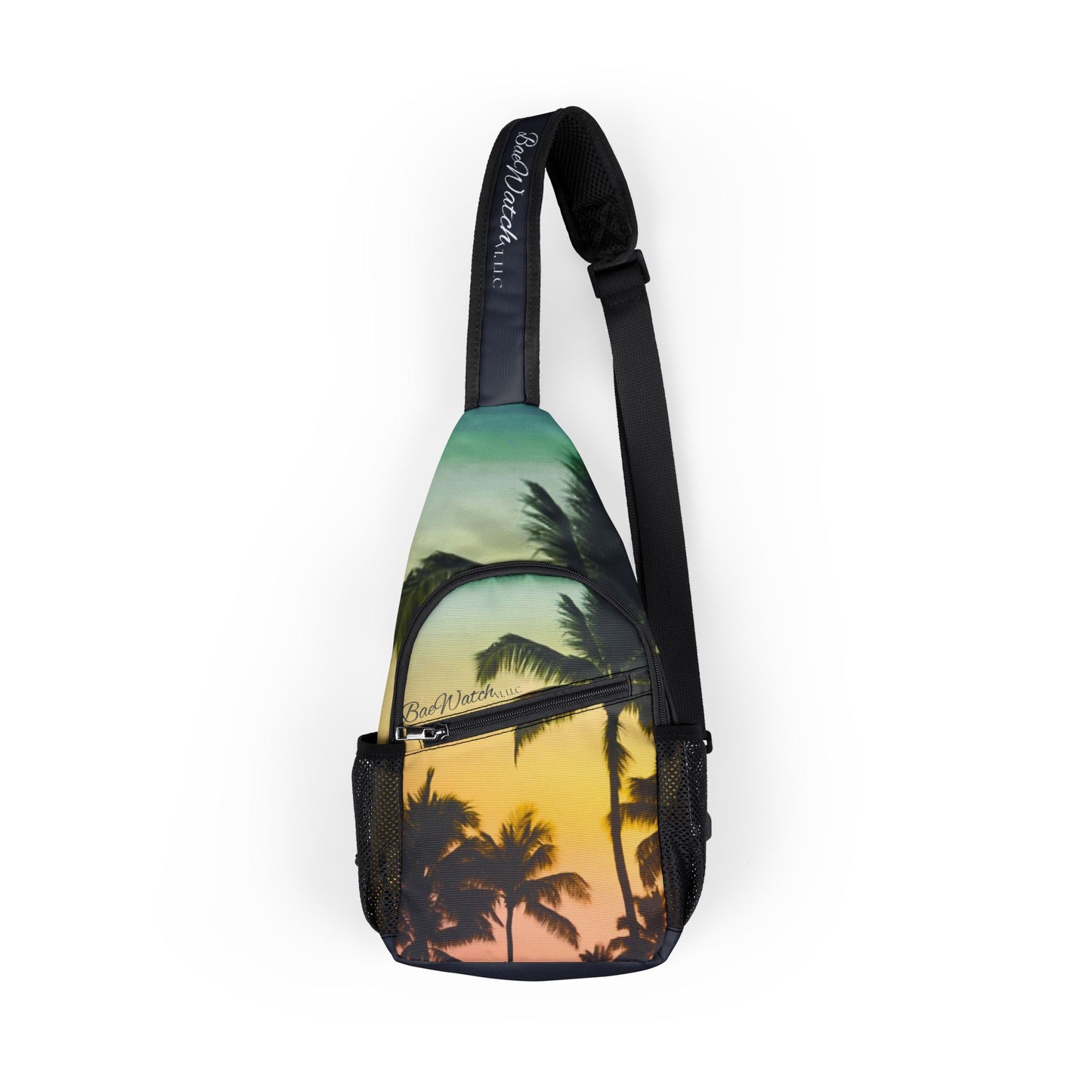 Tropical Palm Chest Bag