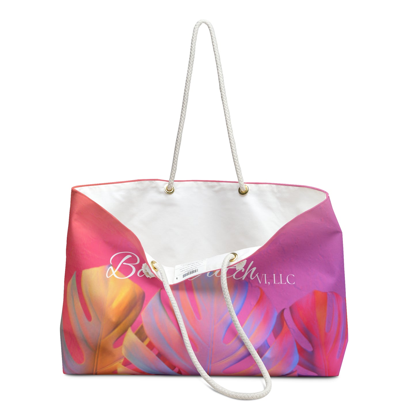 Pink Tropical Weekender Bag